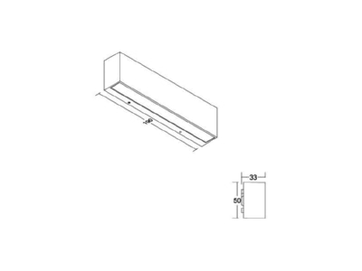 Ma�zeichnung Brumberg 65251103 LED Wandleuchte 3000K  graphit