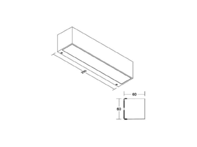 Ma�zeichnung Brumberg 65252103 LED Wandleuchte 3000K  graphit