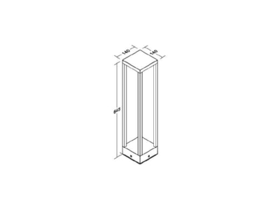 Mazeichnung Brumberg 65263103 LED Pollerleuchte 3000K  graphit
