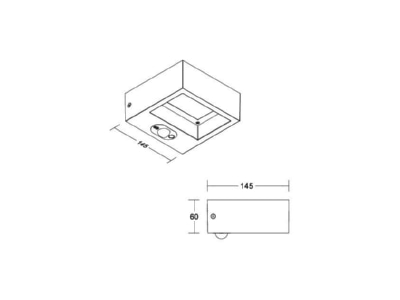 Ma�zeichnung Brumberg 65281103 LED Solarwandleuchte 3000K  graphit