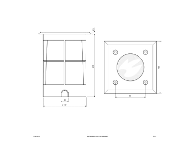 Mazeichnung EVN 679436504 LED Bodeneinbauleuchte IP67