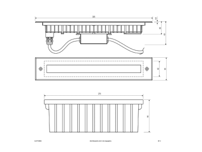 Mazeichnung EVN BL67100802 LED Bodeneinbauleuchte IP67