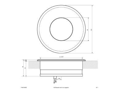 Mazeichnung EVN PCB67240602 LED Bodeneinbauleuchte IP67