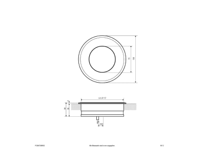 Mazeichnung EVN PCB67240902 LED Bodeneinbauleuchte IP67