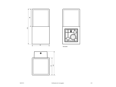 Ma�zeichnung EVN WQS172715 Pollerleuchte IP44