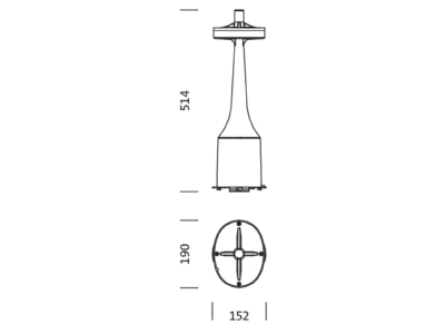 Ma�zeichnung Siteco 5XA5405EF04F LED Baugruppe 730