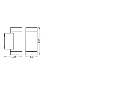Ma�zeichnung Ledvance Endura 4099854183041 Wandleuchte GU10 dunkelgrau