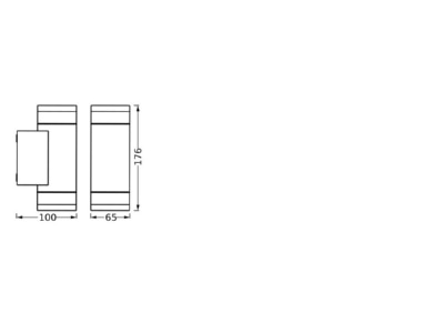 Ma�zeichnung Ledvance Endura 4099854183065 Wandleuchte GU10 dunkelgrau