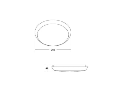 Ma�zeichnung Brumberg 10028183 LED Wand und Deckenleuchte CCT
