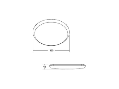 Ma�zeichnung Brumberg 10029183 LED Wand und Deckenleuchte CCT