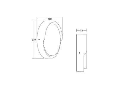 Ma�zeichnung Brumberg 10221103 LED Wandleuchte 3000K  graphit