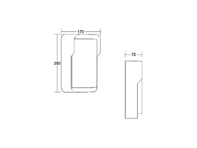Ma�zeichnung Brumberg 10222103 LED Wandleuchte 3000K  graphit