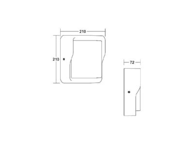 Ma�zeichnung Brumberg 10224103 LED Wandleuchte 3000K  graphit