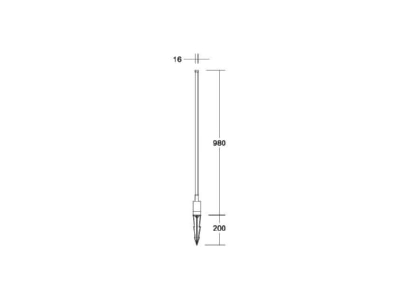 Mazeichnung Brumberg 60022103 LED Erdspiess 3000K  graphit