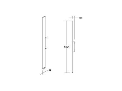 Ma�zeichnung Brumberg 60040103 LED Wandleuchte 3000K  graphit