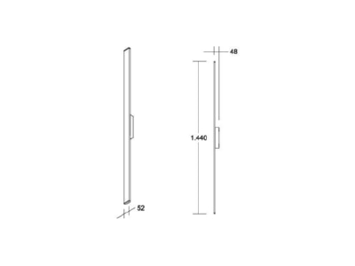 Ma�zeichnung Brumberg 60042103 LED Wandleuchte 3000K  graphit