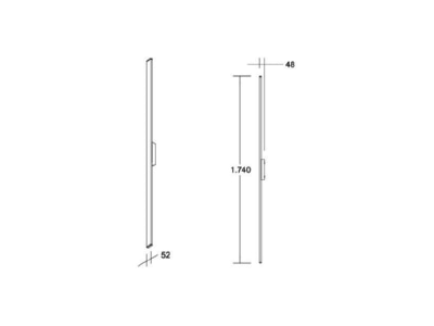 Ma�zeichnung Brumberg 60043103 LED Wandleuchte 3000K  graphit
