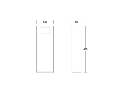 Mazeichnung Brumberg 81440180 Poller 400mm