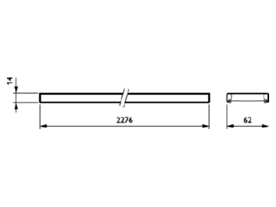 Dimensional drawing Philips Licht LL523X LED  88924800 LED device carrier 840  DALI interact  LL523X LED 88924800