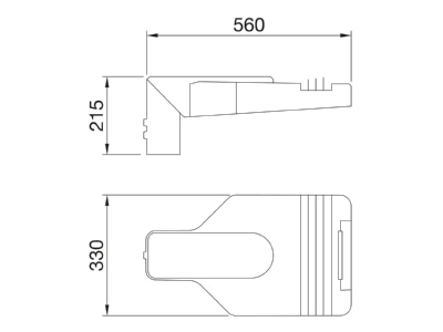 Dimensional drawing Performance in Light GWR5212 Luminaire for streets and places