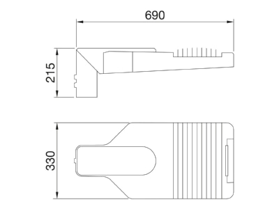 Ma�zeichnung Performance in Light GWR5213 LED Strassenleuchte 4000K