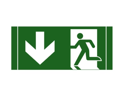 Product image Schuch 121 35 W Sticker for emergency luminaire
