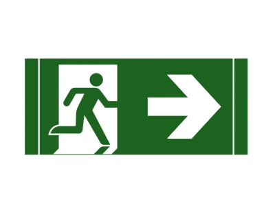 Product image Schuch 121 34 Sticker for emergency luminaire
