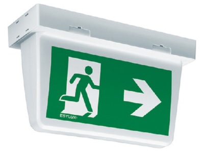 Produktbild ESYLUX SLXELLED  EN10077364 LED Notleuchte weiss 8h  fuer AP  Deckenmontage
