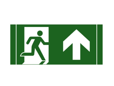 Product image Schuch 121 32 Sticker for emergency luminaire

