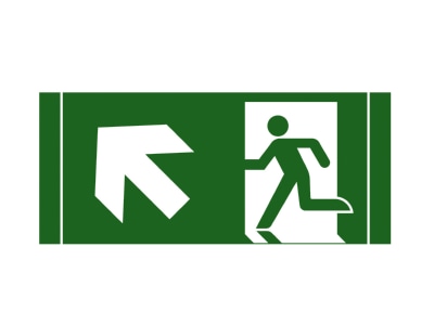 Product image Schuch 121 36 Sticker for emergency luminaire
