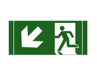 Product image Schuch 121 38 Sticker for emergency luminaire
