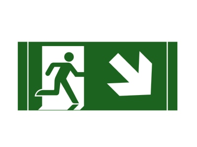 Product image Schuch 121 39 Sticker for emergency luminaire
