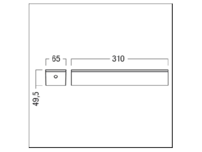 Mazeichnung Zumtobel PURESIGN C  42186012 Sicherheitszeichenleuchte PURESIGN C 42186012