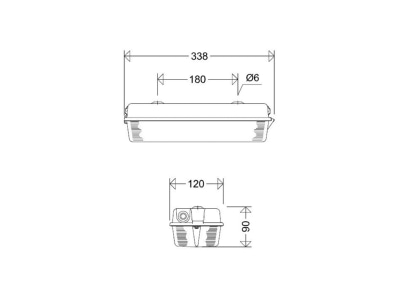Ma�zeichnung Schuch 131 L02 1 W MA LED Notleuchte 1h