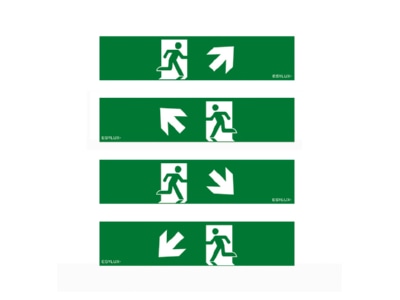 Product image ESYLUX SLA 14 SYMBOL SET 2 Sticker for emergency luminaire
