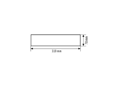 Dimensional drawing ESYLUX SLA 14 SYMBOL SET 2 Sticker for emergency luminaire