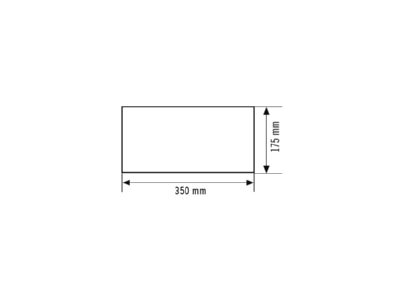 Dimensional drawing ESYLUX SLD SYMBOLSET ALTER  Acrylic plate for emergency luminaire