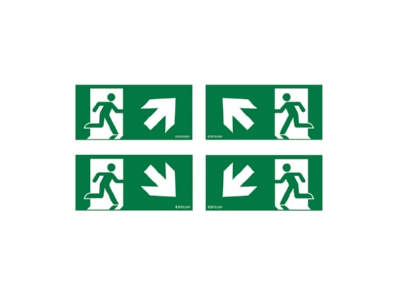 Product image ESYLUX SLF 30 SYMBOL SET 2 Sticker for emergency luminaire

