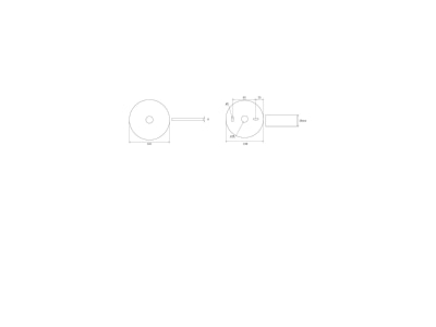 Ma�zeichnung RP Technik ILDL421SC LED Sicherheitsleuchte Decke  Linsensystem