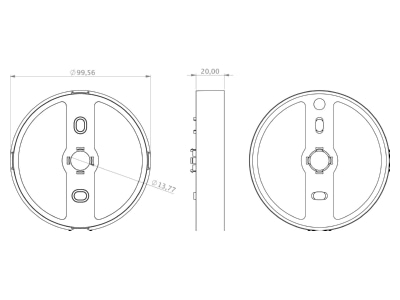 Dimensional drawing RP Technik ILD APA 02 Accessory for luminaires