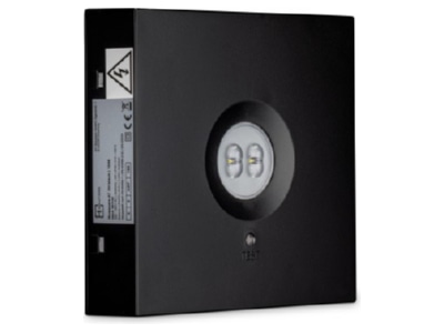 Ansicht schrg H1 Solutions IllusquareAT3Hblack Sicherheitsleuchte