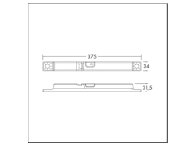 Ma�zeichnung Zumtobel JUST E3 LI  96700027 LED Notlicht Treiber JUST E3 LI 96700027