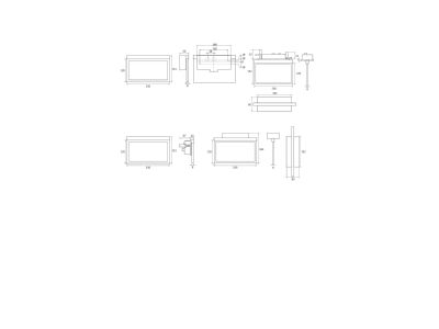 Ma�zeichnung RP Technik AMC403SC LED Rettungszeichenleuchte EB 3h  SC 