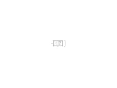Dimensional drawing RP Technik LXW411SC Sign luminaire single sided