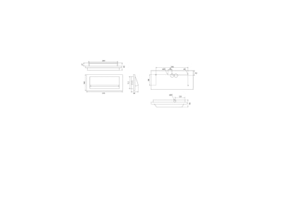 Ma�zeichnung RP Technik ZAW413SC TT LED Sicherheitsleuchte EB 3h  SC