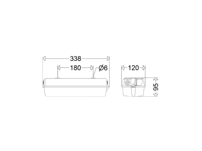 Ma�zeichnung Schuch 131 L13G2 ZB LED Notleuchte 840  ZB