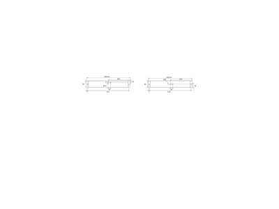 Dimensional drawing 2 RP Technik KBU413WL Sign luminaire single double sided