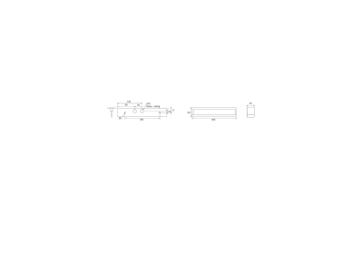 Dimensional drawing RP Technik KMB413WL Emergency luminaire IP54