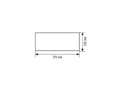 Dimensional drawing ESYLUX SLX FLAT  EN10077821 Sticker for emergency luminaire SLX FLAT EN10077821