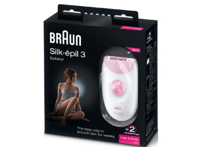 Produktbild Detailansicht BRAUN 3270 pink ws Epilierer Silk epil3LegsBody